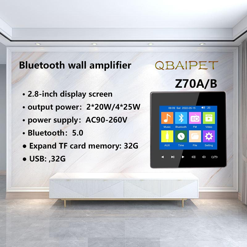 Audio Music System For Home - Hause Bluetooth Wand Verstärker Hintergrund Musik
