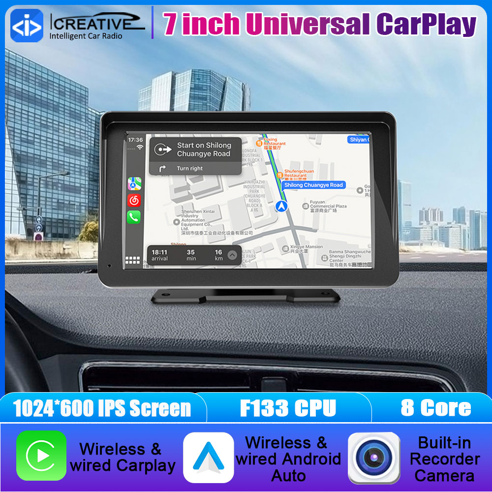 Audio Music Image - 7-Zoll Kabelloses CarPlay & Android Auto