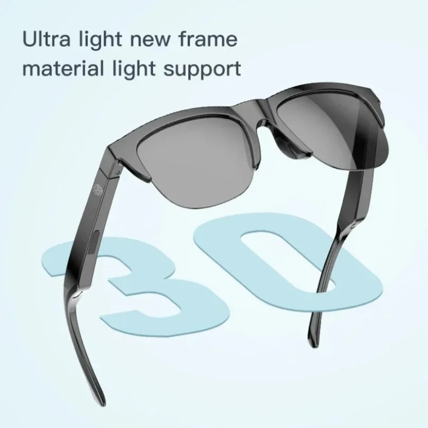 Audio Music Voice - Offene Ohrhörer, kabellose Bluetooth-Smart-Sonnenbrille, UV-Schutz, HiFi-Stereo-Audio,