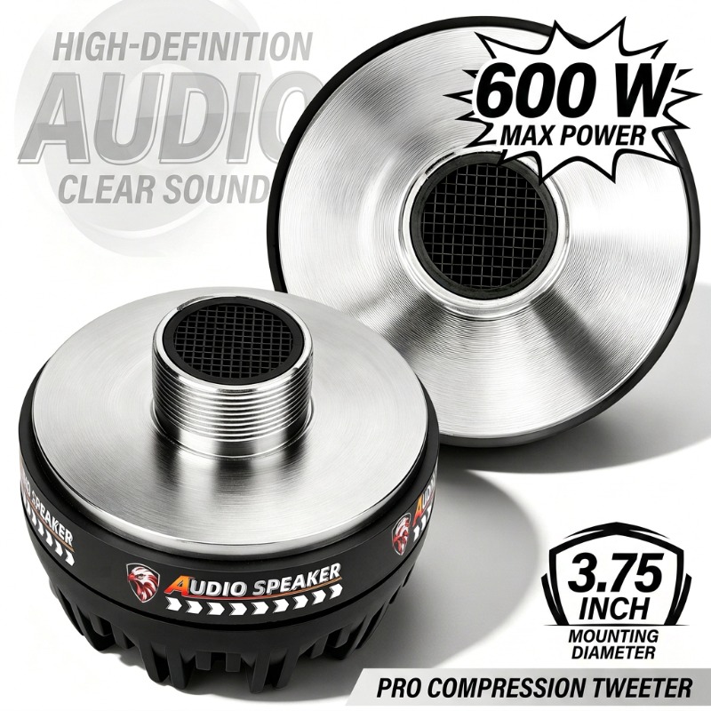 Audio Music Generator - 2 Stück 3,75 Zoll Titan-Hochtöner 600W