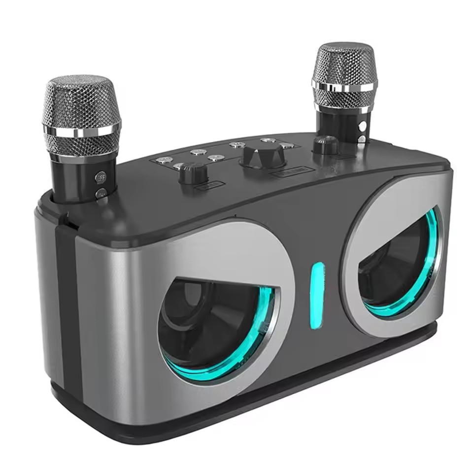 Audio Music System For Home - Karaoke Kabelloser Tragbarer Bluetooth-Lautsprecher mit Mikrofon