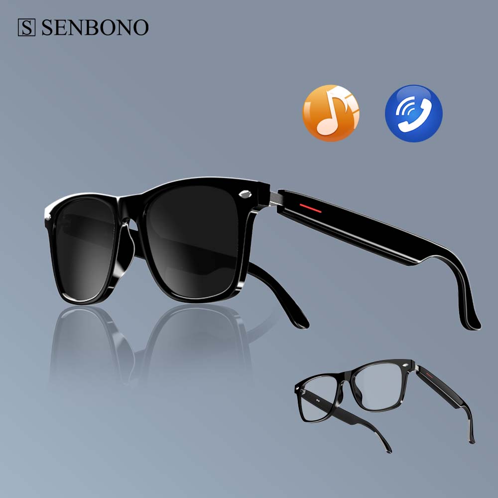 Audio Music Voice - SENBONO E13 Intelligente Brille: Blaulichtfilterung, polarisierte