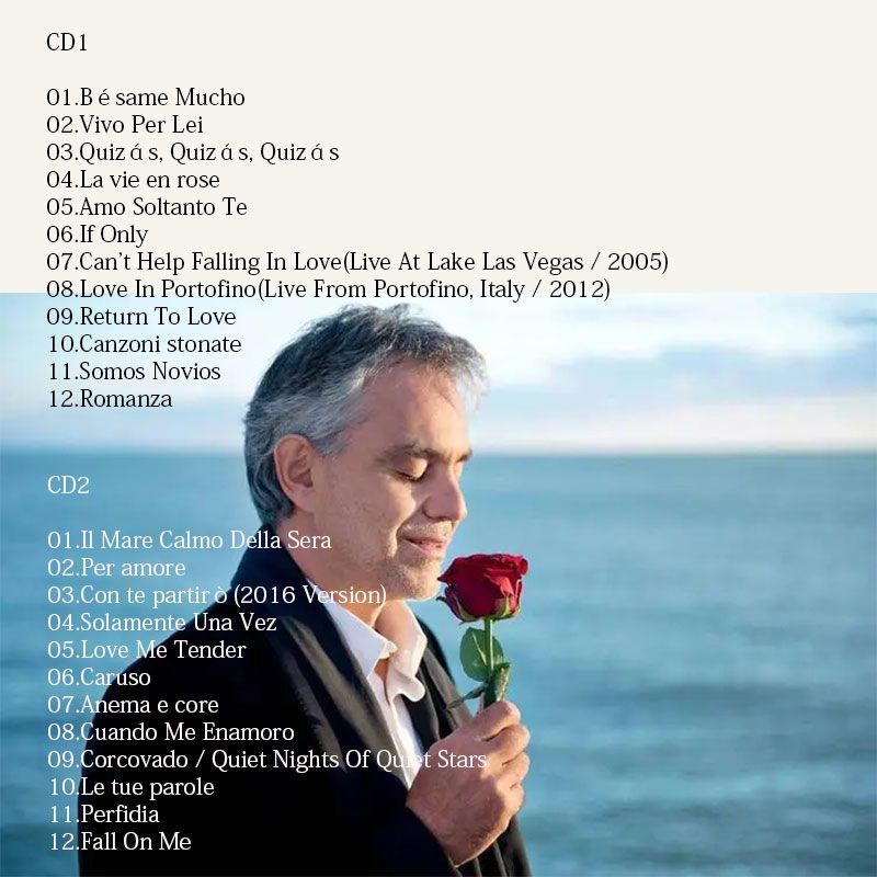 Andrea Bocelli My Love Songs C – Audio Music Songs Bewertung und Preis